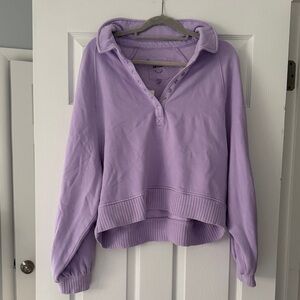 NWT Aerie Light Purple Collared Pullover